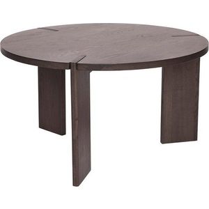 Kulatý konferenční stolek z jasanového dřeva v tmavě přírodní barvě ø 65 cm Oy – OYOY Living Design obraz