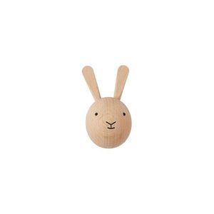 Nástěnný háček z bukového dřeva v přírodní barvě Rabbit – OYOY Mini obraz