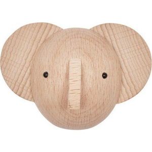 Nástěnný háček z bukového dřeva v přírodní barvě Elephant – OYOY Mini obraz