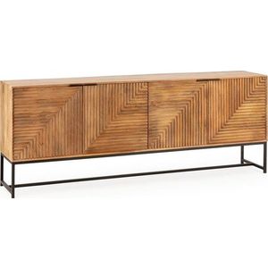Komoda z mangového dřeva v přírodní barvě 210x80x40 cm Nereida – MOME obraz