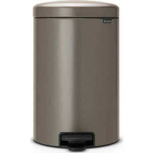 Šedý nášlapný ocelový odpadkový koš 20 l NewIcon – Brabantia obraz