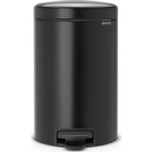 Matně černý nášlapný ocelový odpadkový koš 12 l NewIcon – Brabantia obraz