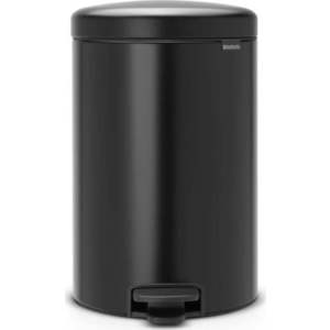 Matně černý nášlapný ocelový odpadkový koš 20 l NewIcon – Brabantia obraz
