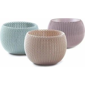 Plastové květináče v sadě 3 ks ø 15 cm Cozy – Keter obraz