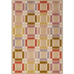 Ručně tkaný vlněný koberec v přírodní barvě 160x230 cm Quadro Wool – Flair Rugs obraz