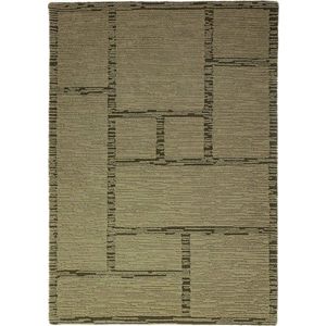 Zelený ručně tkaný vlněný koberec 160x230 cm Harris Modula Wool – Flair Rugs obraz