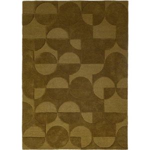 Tmavě zelený ručně tkaný vlněný koberec 160x230 cm Gigi – Flair Rugs obraz