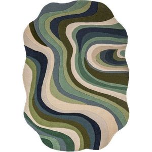 Zelený ručně tkaný vlněný koberec 160x230 cm Envy Wool – Flair Rugs obraz