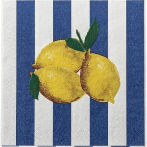 Papírové ubrousky v sadě 20 ks 33x33 cm Limone – Bloomingville obraz