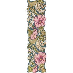 Ručně tkaný vlněný běhoun 60x230 cm Daphne Shaped Floral – Flair Rugs obraz