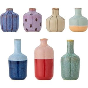 Ručně malované vázy v sadě 7 ks z kameniny (výška 14 cm) Maien – Bloomingville obraz