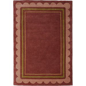 Vínový ručně tkaný vlněný koberec 160x230 cm Lois – Flair Rugs obraz