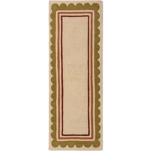 Ručně tkaný vlněný běhoun v přírodní barvě 80x230 cm Lois – Flair Rugs obraz