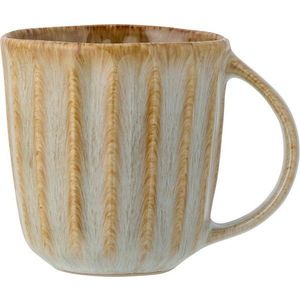 Béžový kameninový hrnek na latte 350 ml Fleur – Bloomingville obraz