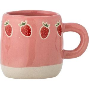 Růžový dětský hrnek z kameniny 110 ml Millie – Bloomingville Mini obraz