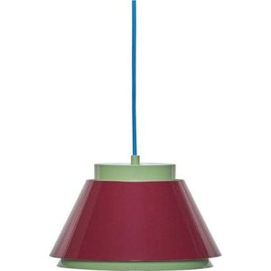 Červené/zelené kovové závěsné svítidlo ø 25 cm Remi – Hübsch obraz