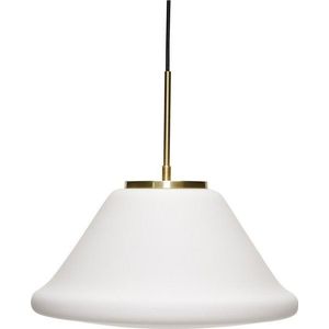 Bílé stmívatelné závěsné svítidlo ø 40 cm Muse – Hübsch obraz
