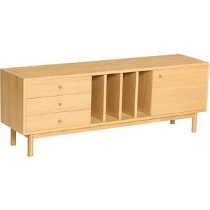Komoda v dekoru dubu v přírodní barvě 140x50x37 cm Nobby – Hübsch obraz