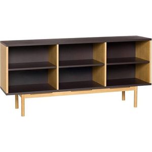Hnědá komoda v dekoru dubu 140x65x35 cm Dual – Hübsch obraz