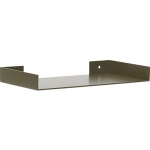 Tmavě zelená kovová police 30 cm Sheets – Hübsch obraz