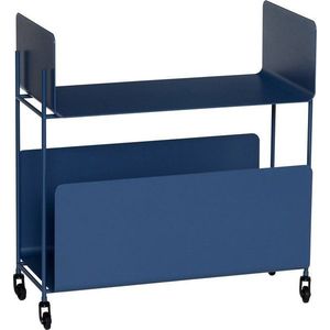 Kovový servírovací stolek na kolečkách 32x63 cm Ays – Hübsch obraz