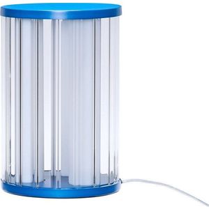 Modrá skleněná LED stmívatelná stolní lampa (výška 30 cm) Aru – Hübsch obraz