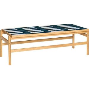 Černobílý/v přírodní barvě konferenční stolek v dekoru dubu 61x132 cm Motif – Hübsch obraz