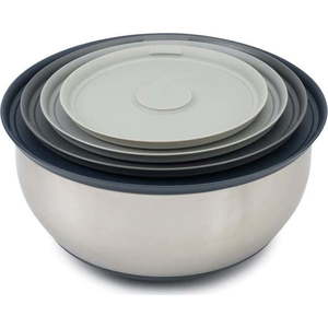 Nerezové mísy v sadě 4 ks ve stříbrné barvě ø 28, 5 cm Nest Prep&Store – Joseph Joseph obraz