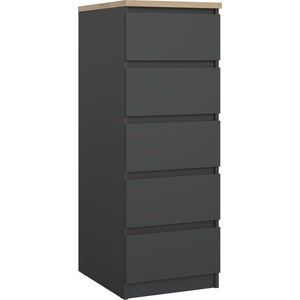 Tmavě šedá komoda 40x111x50 cm Naia – Tvilum obraz
