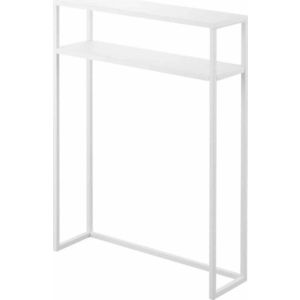 Bílý kovový konzolový stolek 18x60 cm Tower – YAMAZAKI obraz