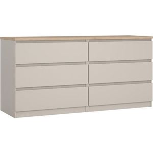 Krémová komoda 154x76x50 cm Naia – Tvilum obraz
