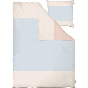 Světle modré prodloužené povlečení na jednolůžko z bavlněného perkálu 140x220 cm Colore – Mette Ditmer Denmark obraz