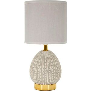 Světle šedá keramická stolní lampa s textilním stínidlem (výška 30, 5 cm) Flavi – Mauro Ferretti obraz