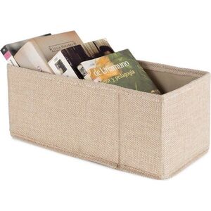 Béžový látkový úložný box 28x12x12 cm Sandy – Compactor obraz