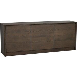Komoda v dekoru dubu v tmavě přírodní barvě 180x70x40 cm Melstone – Rowico obraz