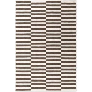 Bílý/hnědý oboustranný/ručně tkaný vlněný koberec 200x300 cm Vika – Hanse Home obraz