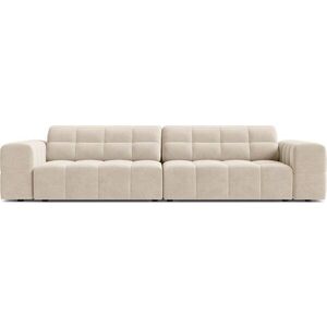 Krémová sametová pohovka 252 cm Chicago – Cosmopolitan Design obraz
