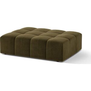 Khaki sametová podnožka Chicago – Cosmopolitan Design obraz