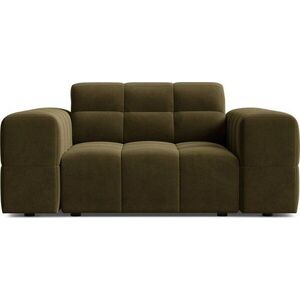 Khaki sametové křeslo Chicago – Cosmopolitan Design obraz