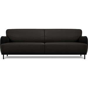 Černá kožená pohovka Windsor & Co Sofas Neso, 235 x 90 cm obraz