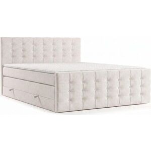 Krémová boxspring postel s úložným prostorem 180x200 cm Blend – Maison de Rêve obraz