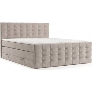 Béžová boxspring postel s úložným prostorem 180x200 cm Blend – Maison de Rêve obraz