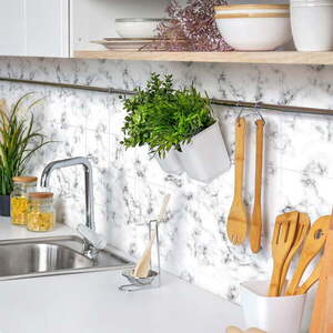 Samolepky v sadě na kachličky 24 ks 10x10 cm Marble – Ambiance obraz