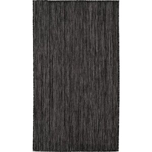 Černý vnitřní a venkovní koberec 80x150 cm Mira 1450 – Ayyildiz Carpets obraz