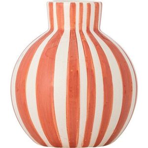 Oranžová ručně malovaná váza z dolomitu (výška 11 cm) Fian – Bloomingville obraz