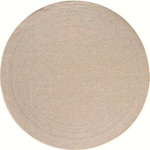 Béžový kulatý vnitřní a venkovní koberec ø 80 cm Desert 1304 – Ayyildiz Carpets obraz
