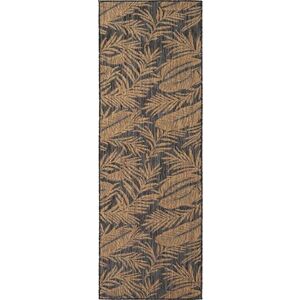 Černý/hnědý vnitřní a venkovní běhoun 80x250 cm Mira 1451 – Ayyildiz Carpets obraz