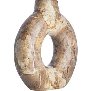 Hnědá mramorová váza (výška 20 cm) Santino – Premier Housewares obraz