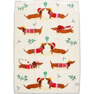 Bavlněná utěrka 70x50 cm Festive Sausage Dog – Rex London obraz