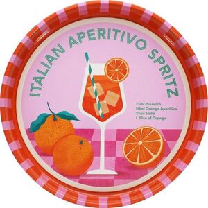 Kovový tác ø 33 cm Aperitivo Spritz – Rex London obraz